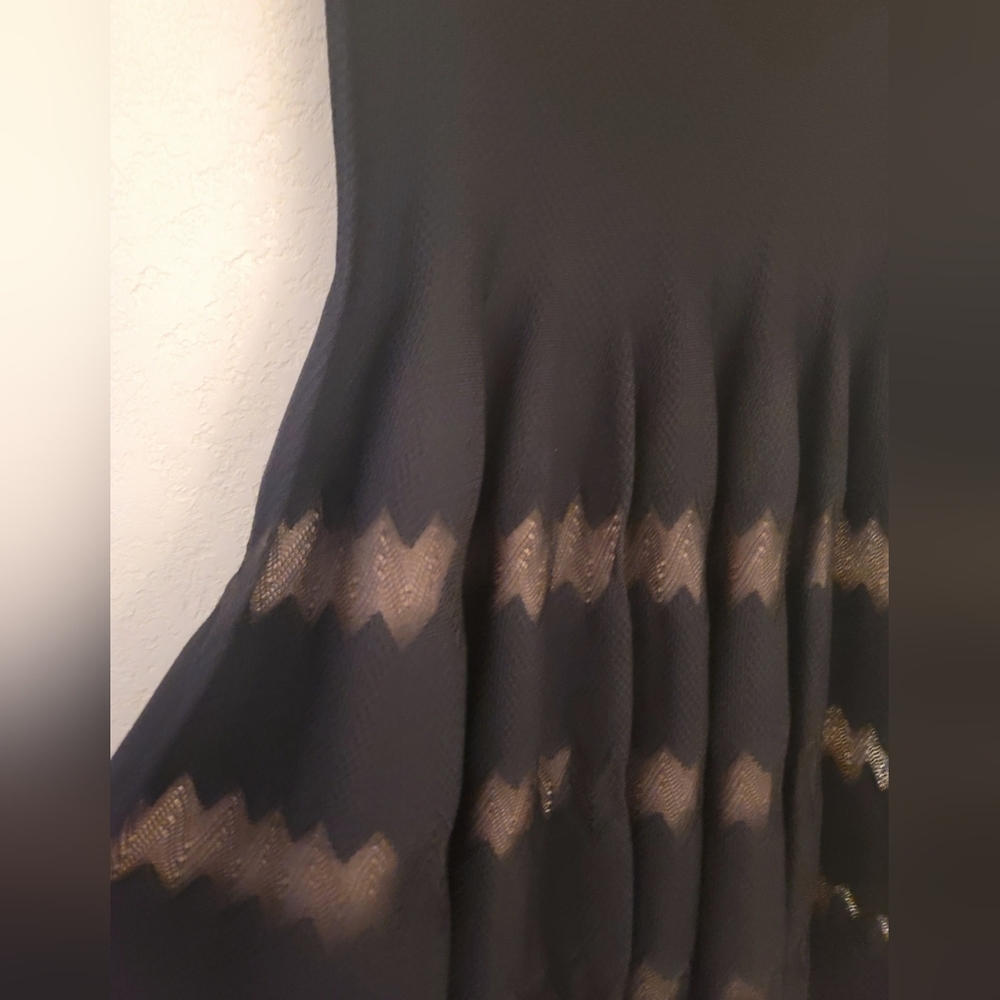 Alaia Black Scalloped Jaquard Fit And Flare Skater Dress Womens Size 42/US S - Picture 6 of 16